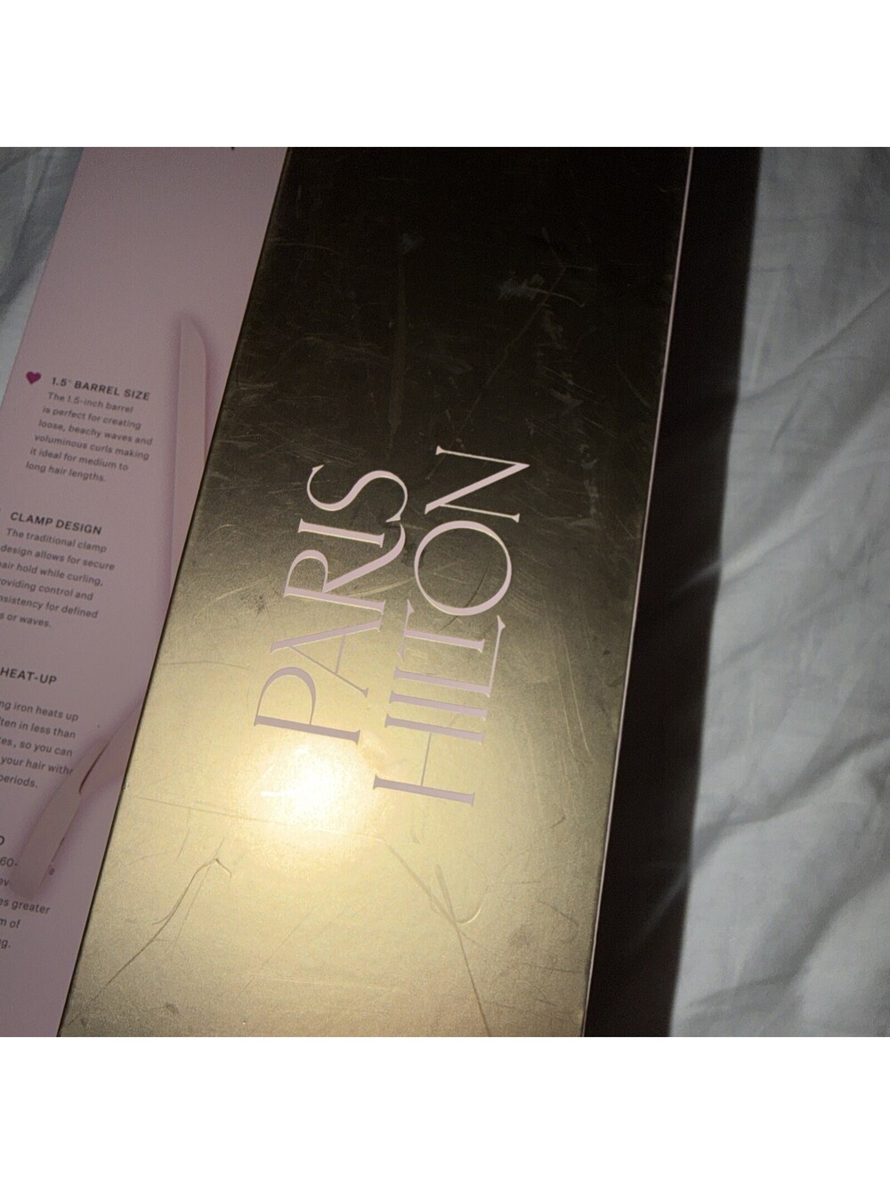 Paris Hilton pink 1.5 in curling iron ceramic coated barrel - Picture 5 of 8